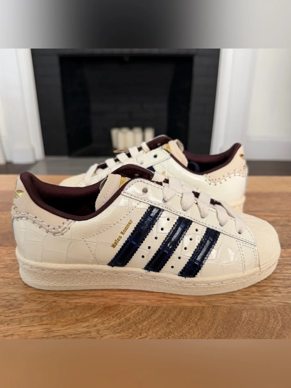 Adidas x Wales Bonner Superstar “Croc/ Wonder White) - Mens Size 4 - (JP7161)